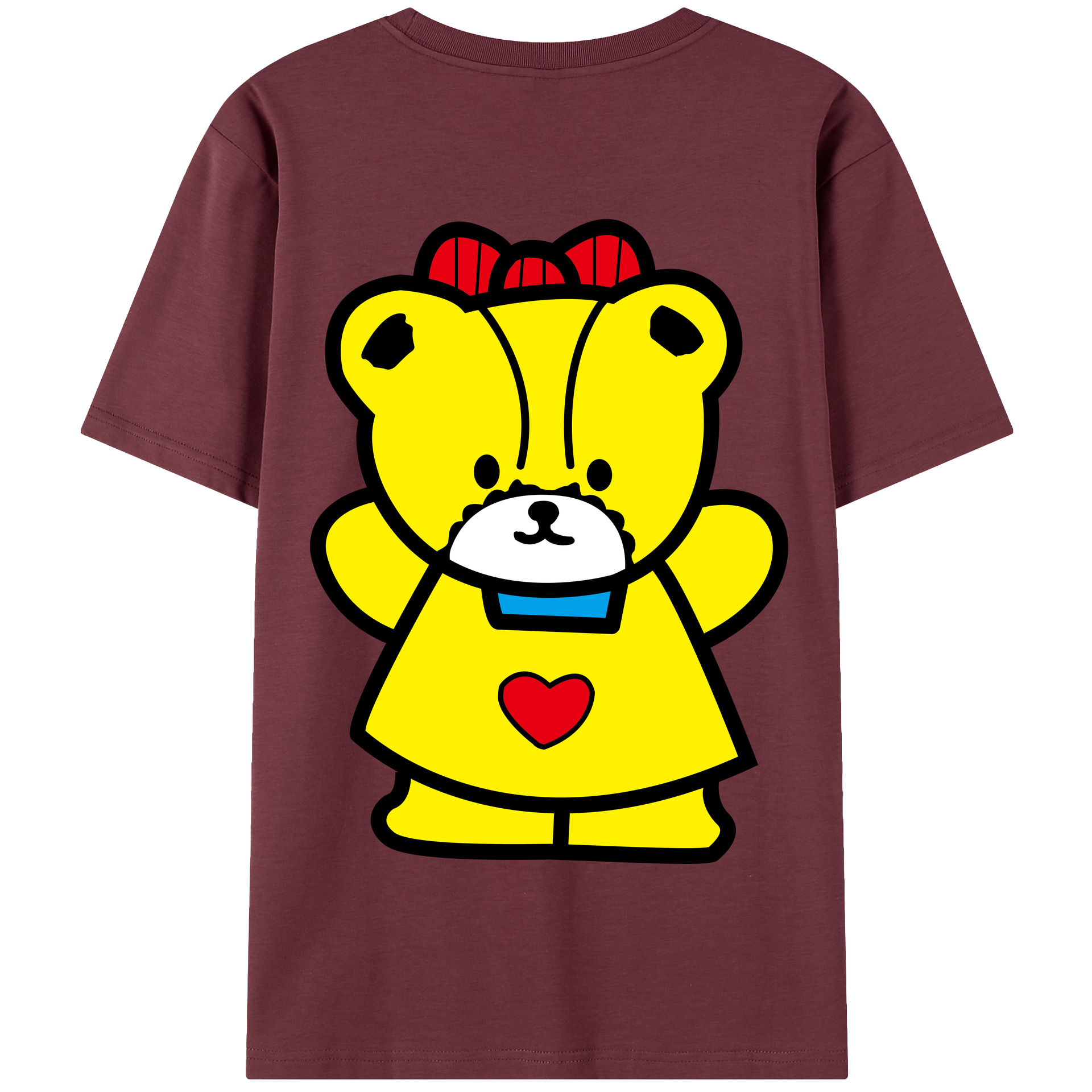 （画像用） Hello Kitty ハローキティ 綿100％半袖Tシャツ（背面プリント）